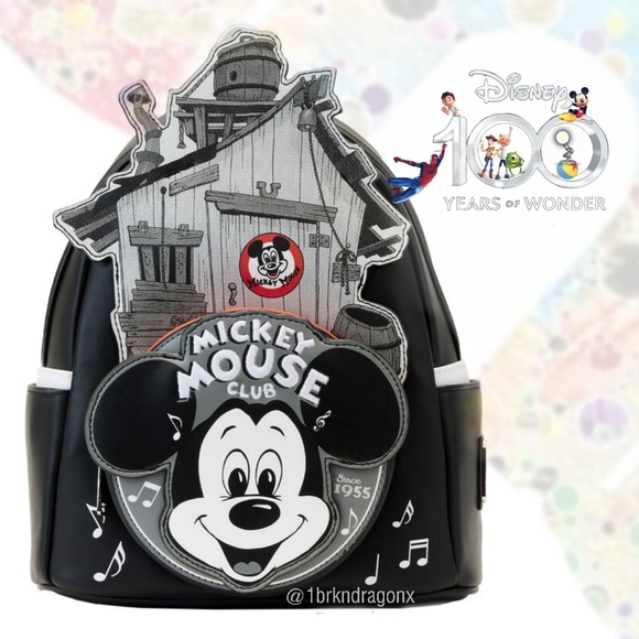 NWT Disney100 Mickey Mouse Clubhouse Mini Loungefly Officially Licensed Backpack - Picture 15 of 15